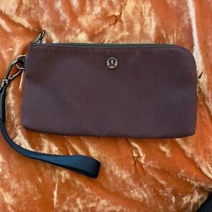 Lululemon purple wristlet